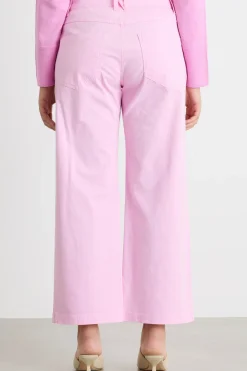Pantalone crop aderente - Rosa