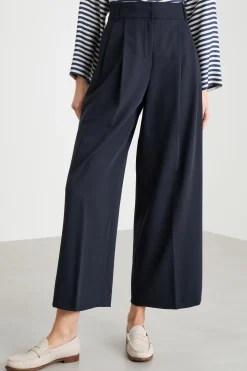 Pantalone crop ampio - Blu
