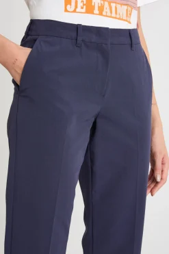 Pantalone crop - Blu