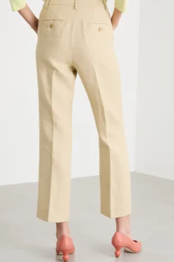 Pantalone cropped - Beige