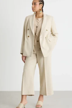 Pantalone cropped - Beige