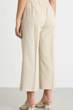 Pantalone cropped - Beige