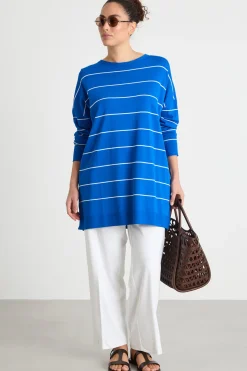 Pantalone cropped in jersey - Bianco