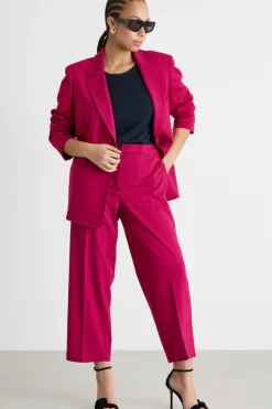 Pantalone cropped in jersey - Rosa
