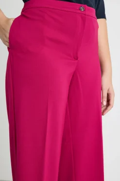 Pantalone cropped in jersey - Rosa