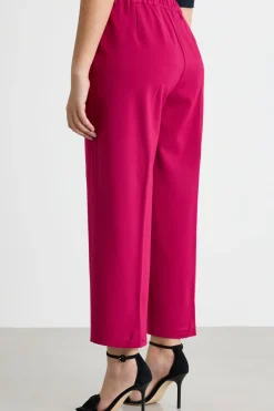 Pantalone cropped in jersey - Rosa
