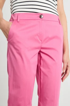 Pantalone cropped semi-aderente - Rosa