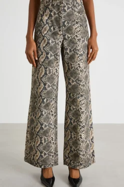 Pantalone dalla linea dritta - Animalier