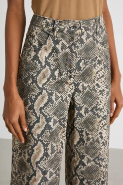 Pantalone dalla linea dritta - Animalier