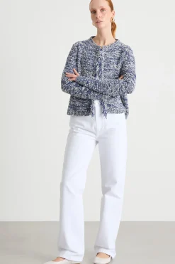 Pantalone dritto con tasche - Bianco