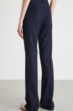 Pantalone dritto con tasche - Blu