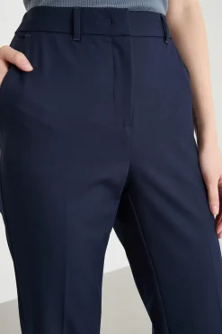 Pantalone dritto con tasche - Blu
