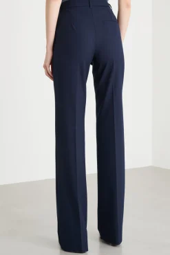 Pantalone dritto con tasche - Blu
