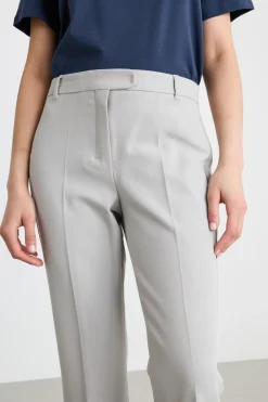 Pantalone dritto cropped - Grigio