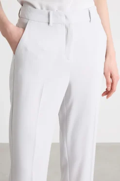 Pantalone dritto in cady - Bianco