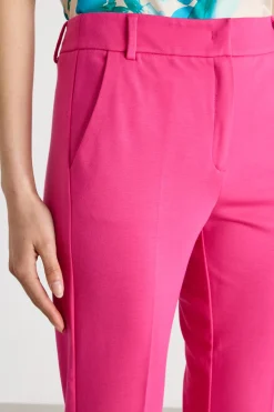 Pantalone dritto in jersey - Fuxia