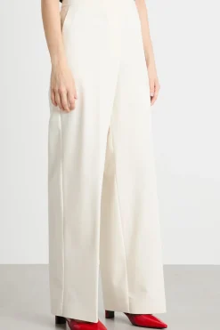 Pantalone dritto in jersey tecnico - Bianco