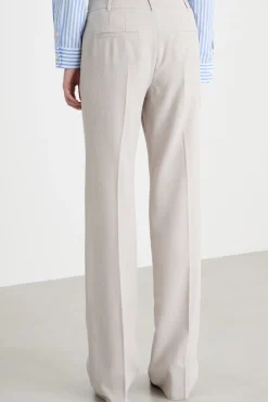 Pantalone dritto in stuoia - Grigio