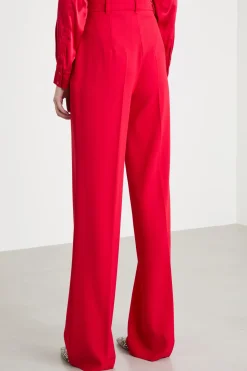 Pantalone dritto - Rosso