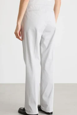 Pantalone dritto stretch - Grigio