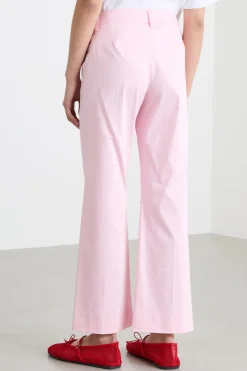 Pantalone dritto stretch - Rosa