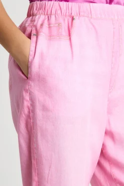 Pantalone effetto jeans - Rosa