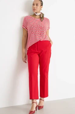 Pantalone flare - Rosso
