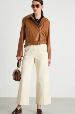 Pantalone in bull - Avorio