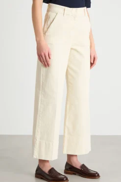 Pantalone in bull - Avorio