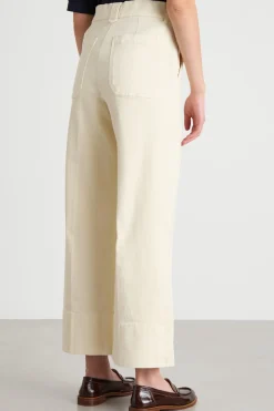 Pantalone in bull - Avorio