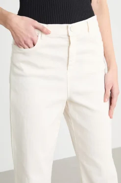 Pantalone in bull stretch - Bianco