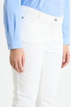 Pantalone in bull stretch - Bianco