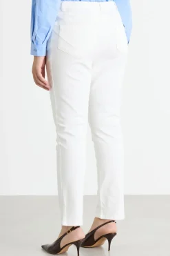Pantalone in bull stretch - Bianco