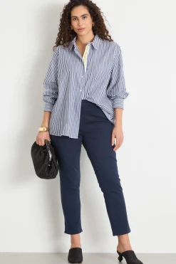 Pantalone in bull stretch - Blu