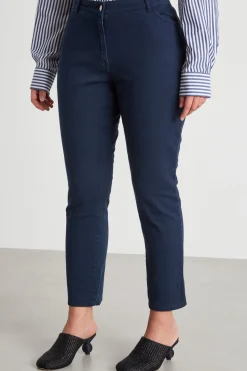 Pantalone in bull stretch - Blu