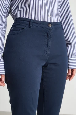 Pantalone in bull stretch - Blu