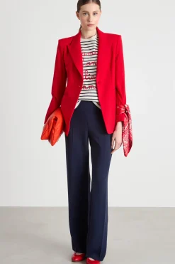 Pantalone in cady - Blu