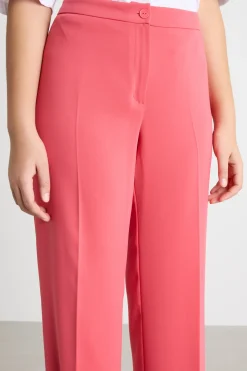 Pantalone in cady fluido - Rosa