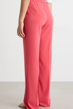 Pantalone in cady fluido - Rosa