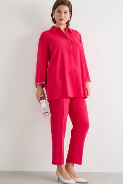 Pantalone in cady - Fuxia