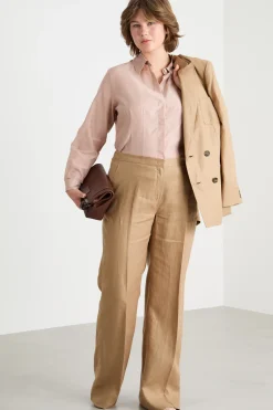 Pantalone in drill pesante - Cammello
