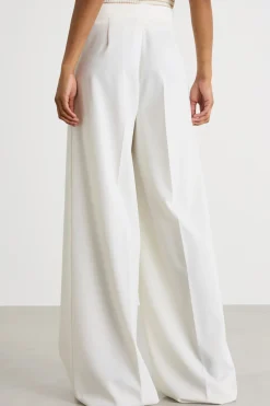 Pantalone in gabardina - Bianco