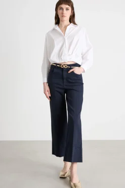 Pantalone in gabardina - Blu