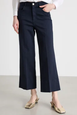 Pantalone in gabardina - Blu