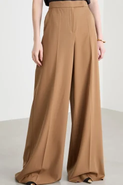 Pantalone in gabardina - Cammello