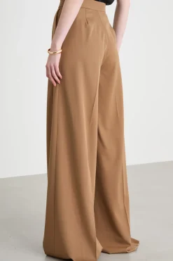 Pantalone in gabardina - Cammello
