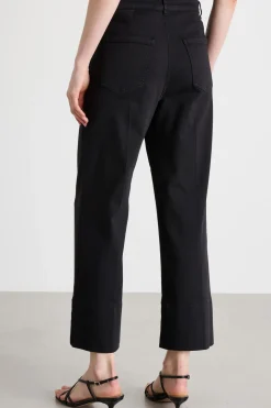 Pantalone in gabardina - Nero