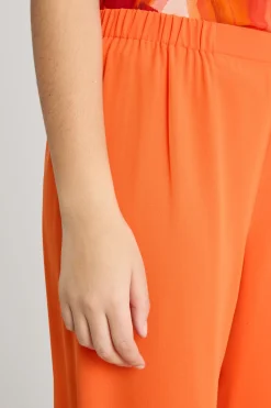 Pantalone in georgette - Arancione