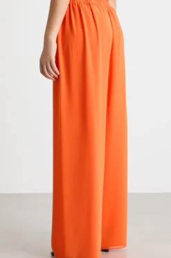 Pantalone in georgette - Arancione