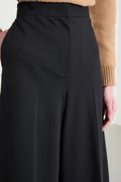 Pantalone in jersey compatto - Nero